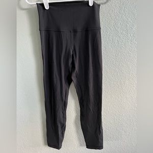 Lululemon Black Align High-rise Pant 25”, size 6